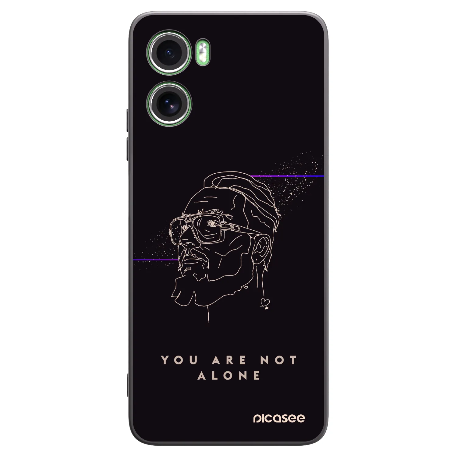 Picasee silikónový čierny obal pre Motorola Moto G06 - You are not alone