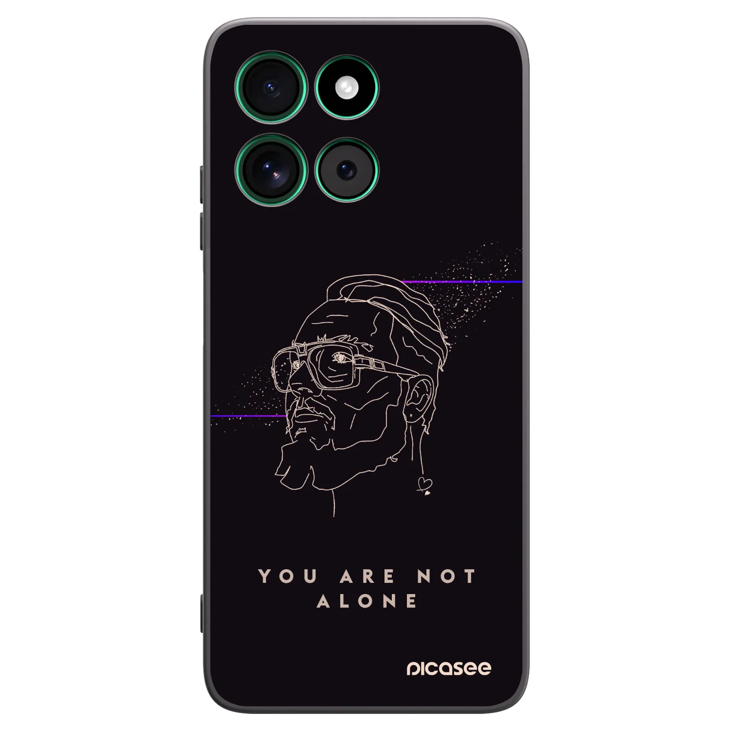 Picasee silikónový čierny obal pre Motorola Moto G57 Power - You are not alone