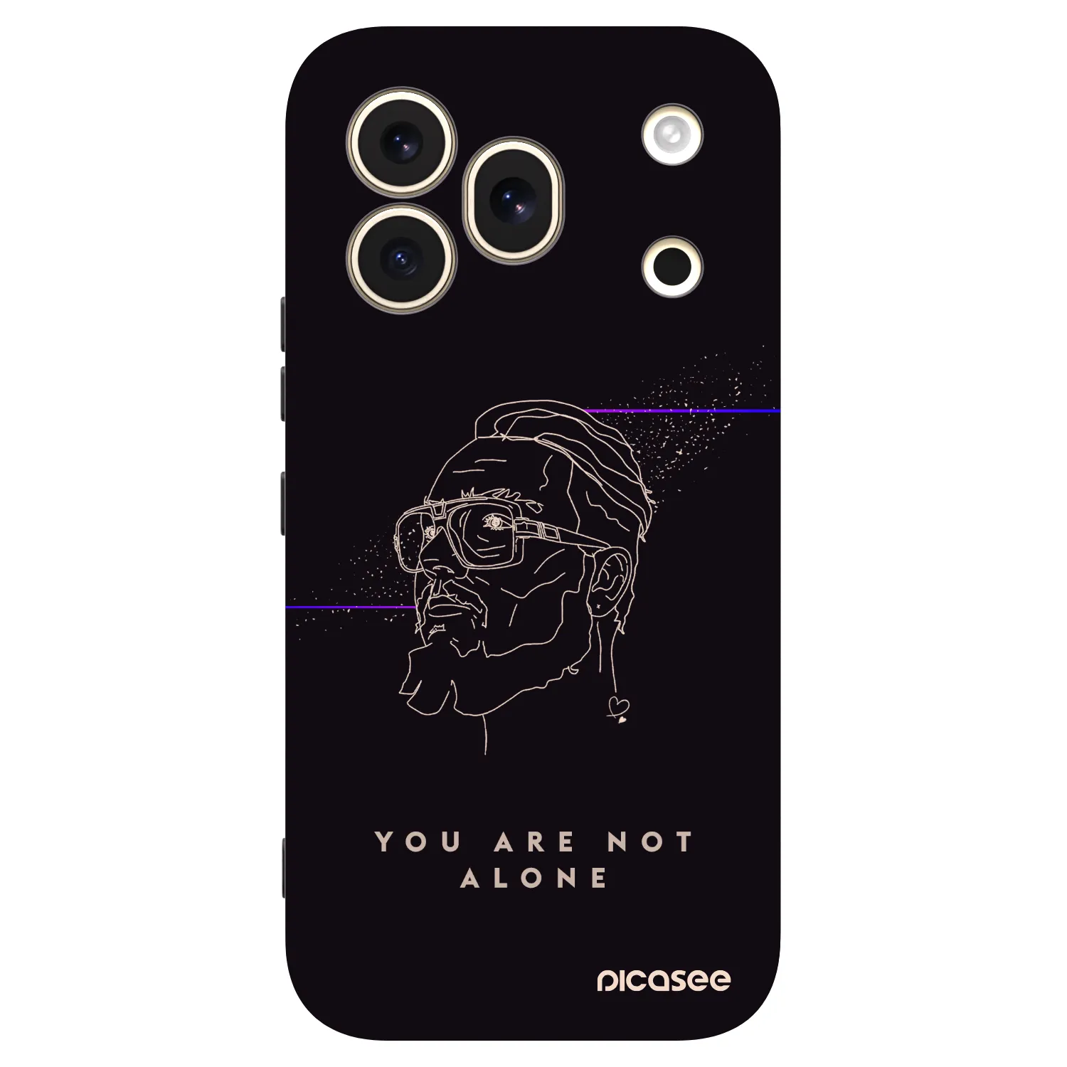 Picasee silikónový čierny obal pre Honor 600 Pro - You are not alone