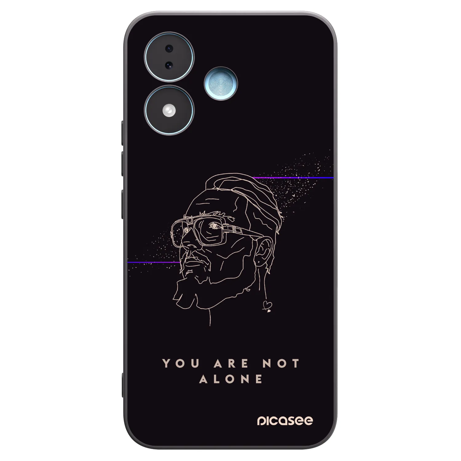 Picasee silikónový čierny obal pre Xiaomi Redmi Note 17 5G - You are not alone