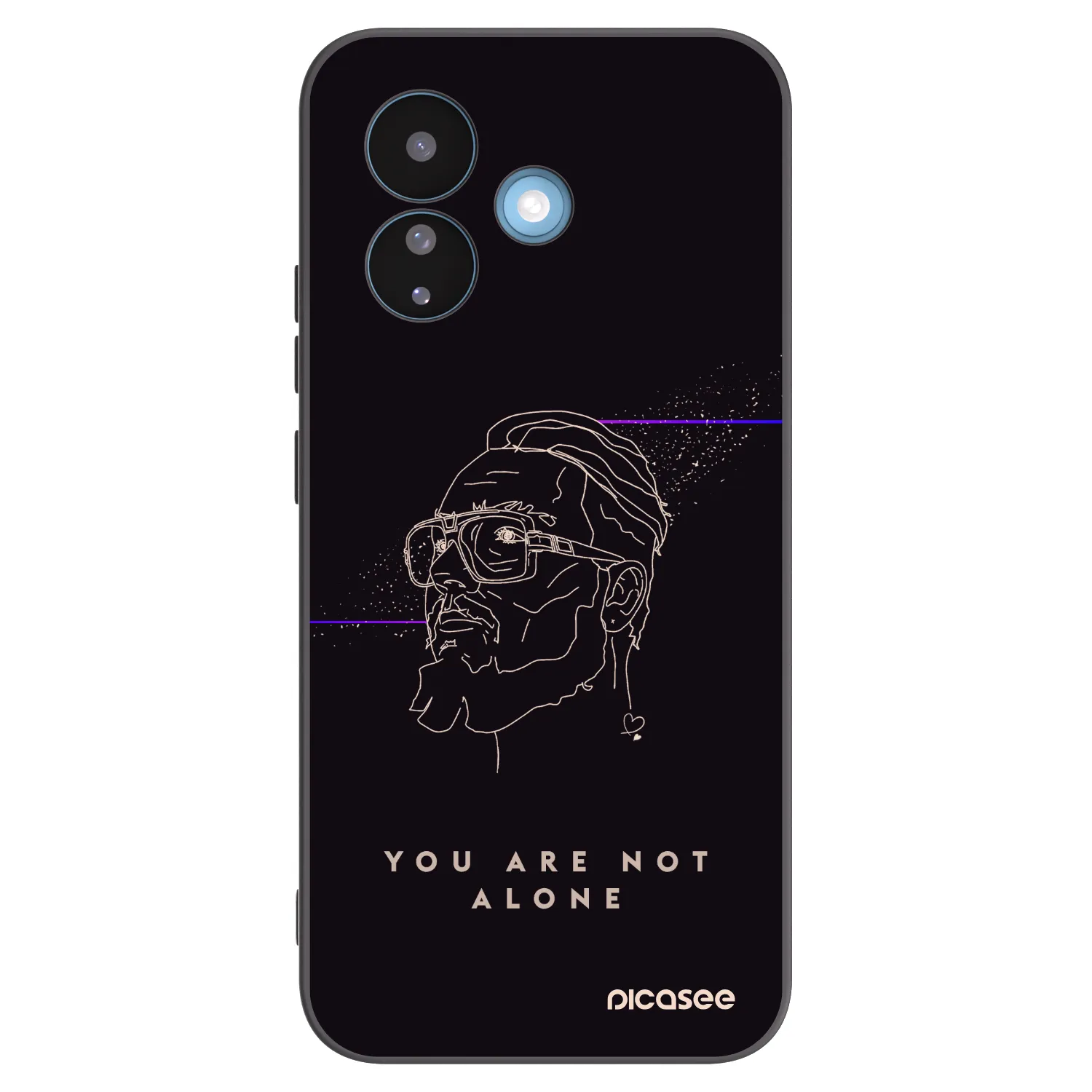 Picasee silikónový čierny obal pre Xiaomi Redmi Note 17 Pro 5G - You are not alone