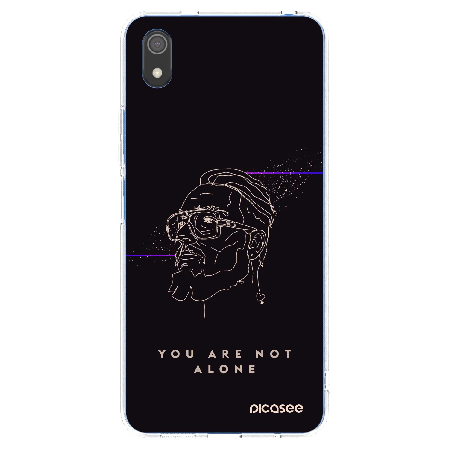Picasee silikónový prehľadný obal pre Xiaomi Redmi 7A - You are not alone