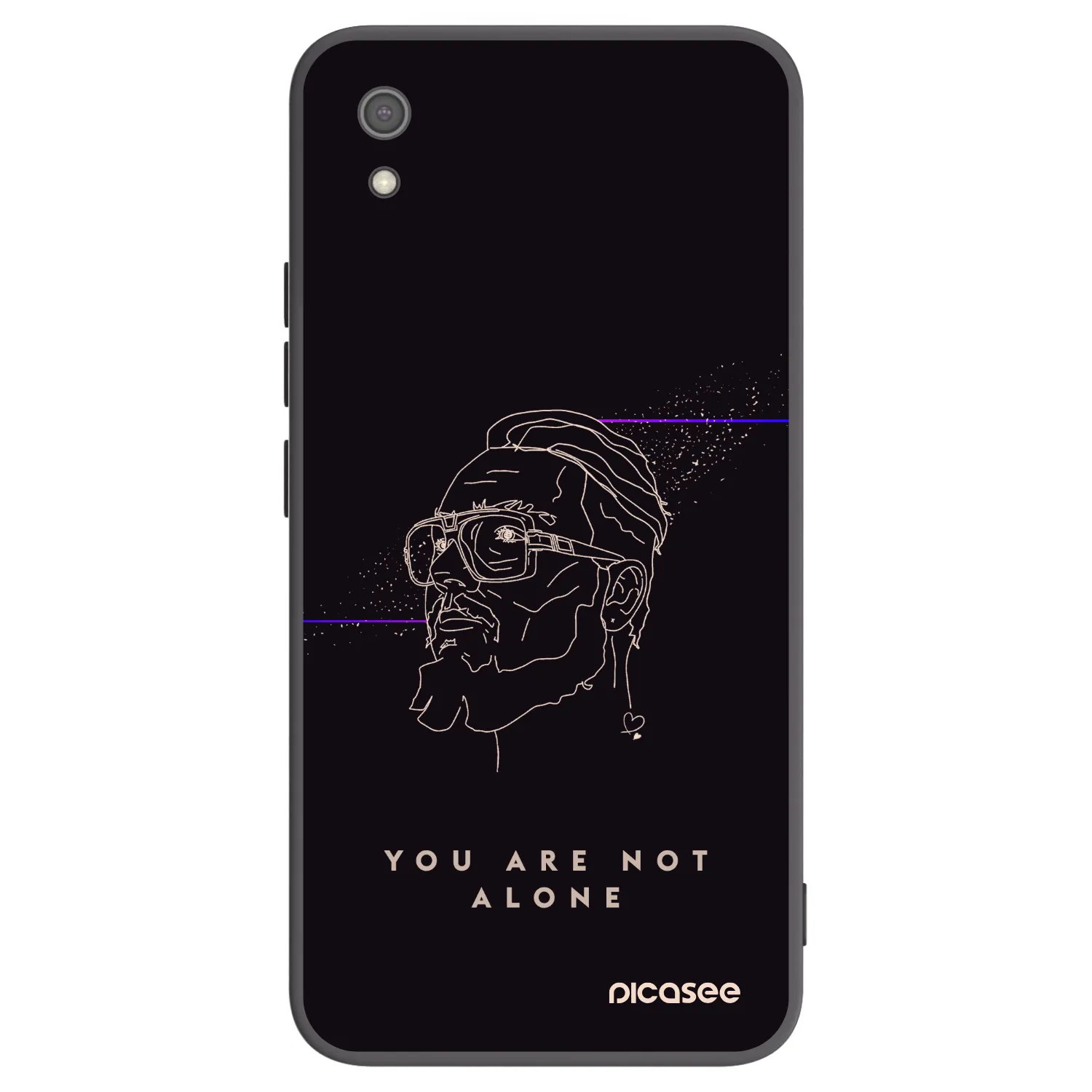 Picasee silikónový čierny obal pre Xiaomi Redmi 7A - You are not alone