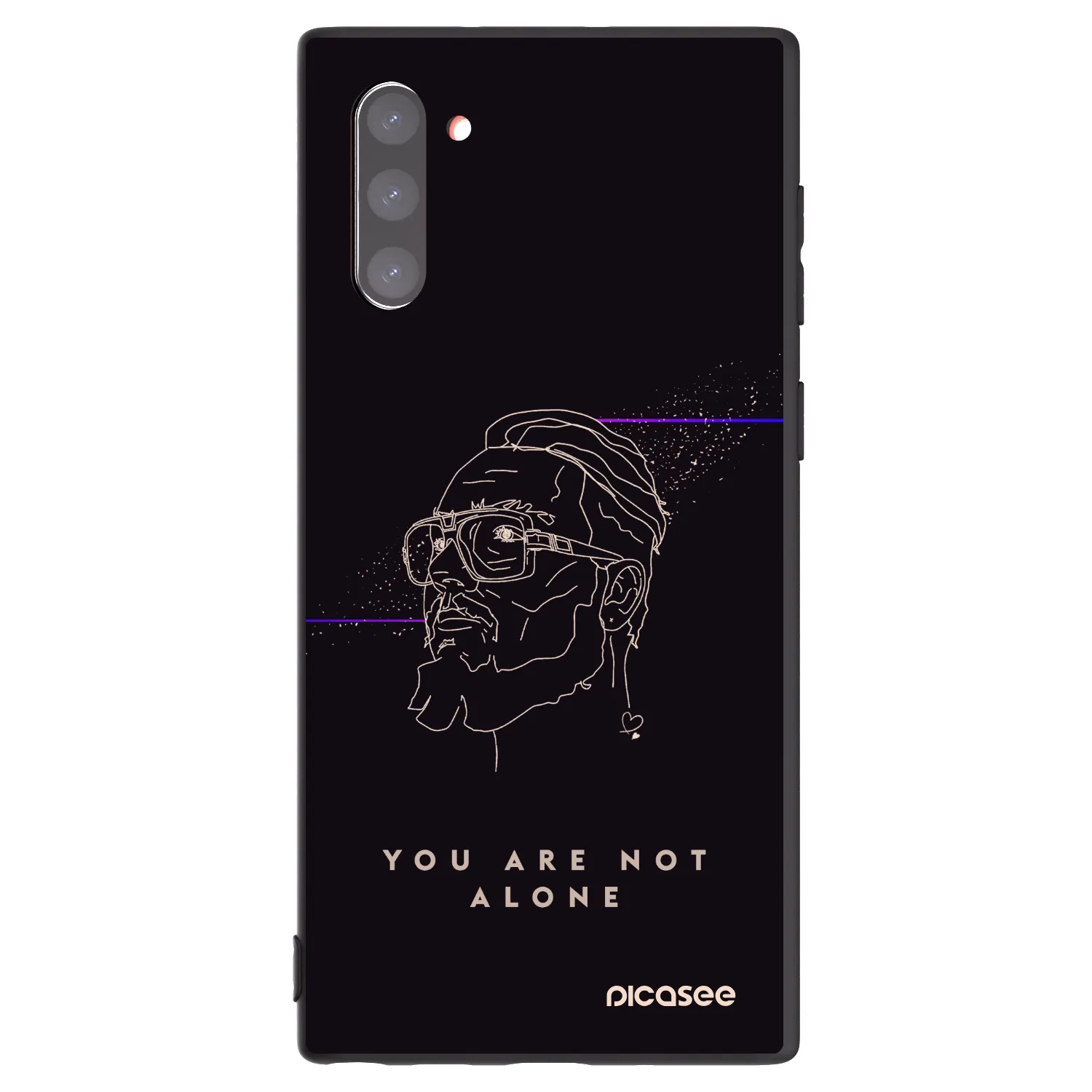 Picasee silikónový čierny obal pre Samsung Galaxy Note 10 N970F - You are not alone
