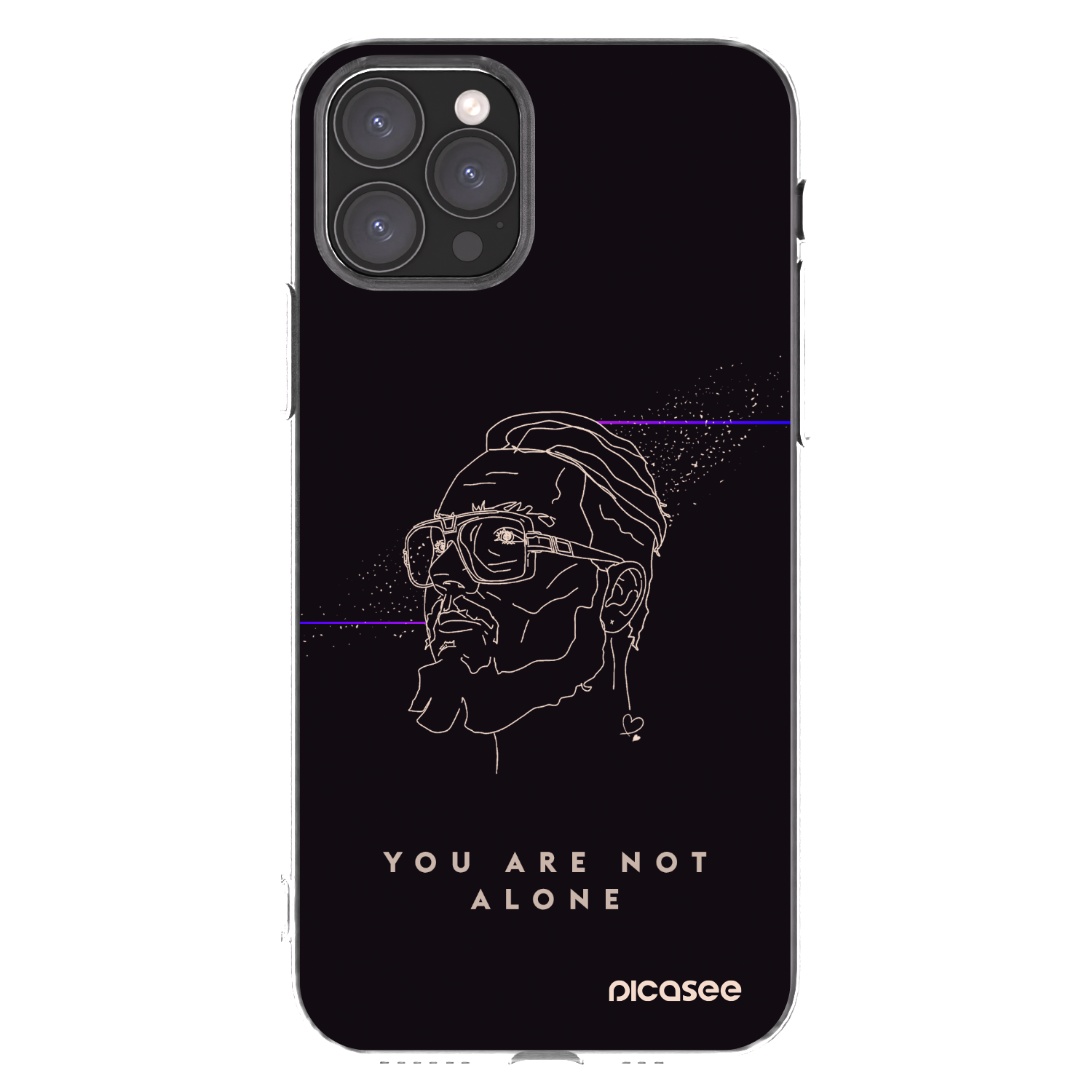 Picasee silikónový prehľadný obal pre Apple iPhone 11 Pro - You are not alone