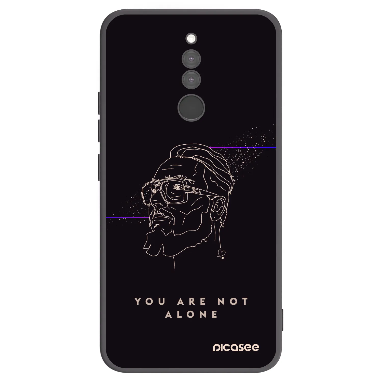 Picasee silikónový čierny obal pre Xiaomi Redmi 8 - You are not alone
