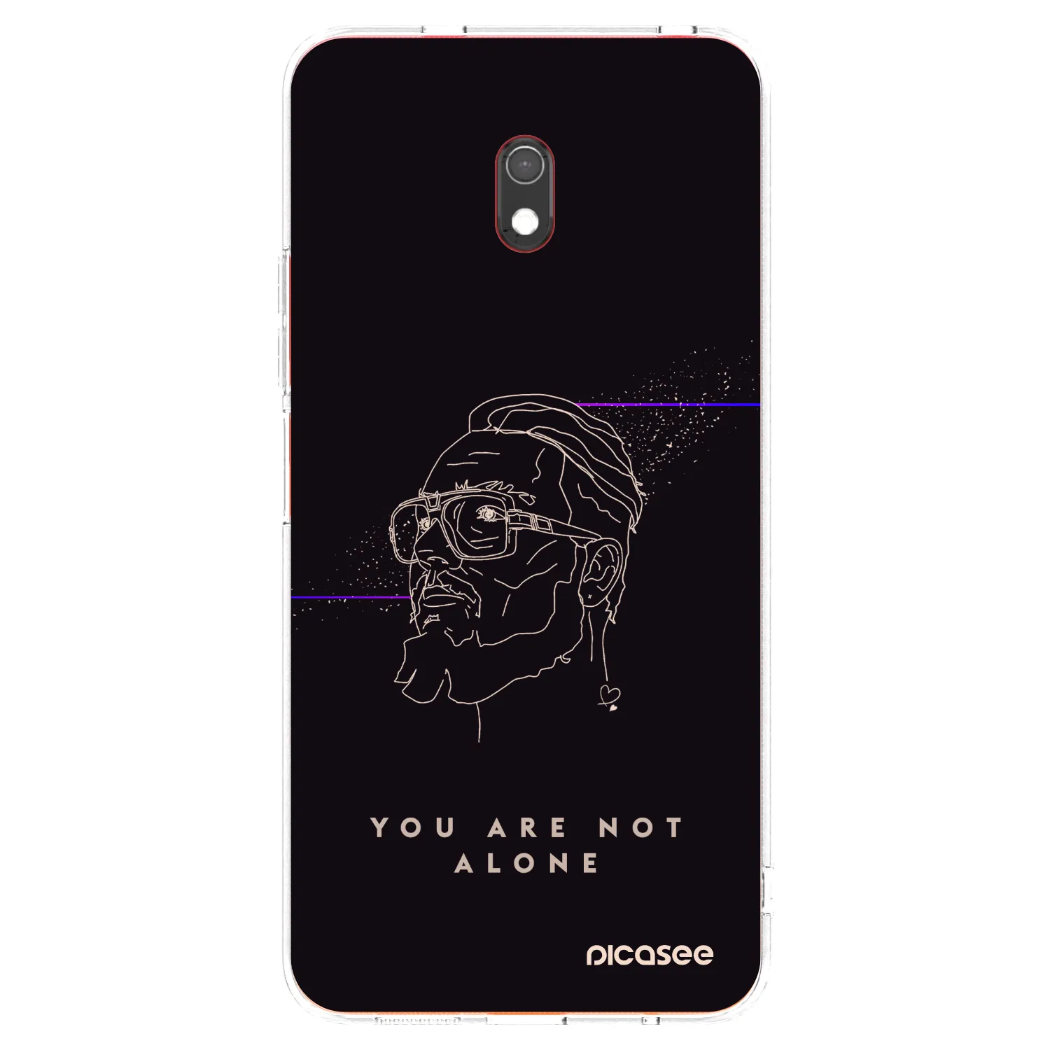 Picasee silikónový prehľadný obal pre Xiaomi Redmi 8A - You are not alone