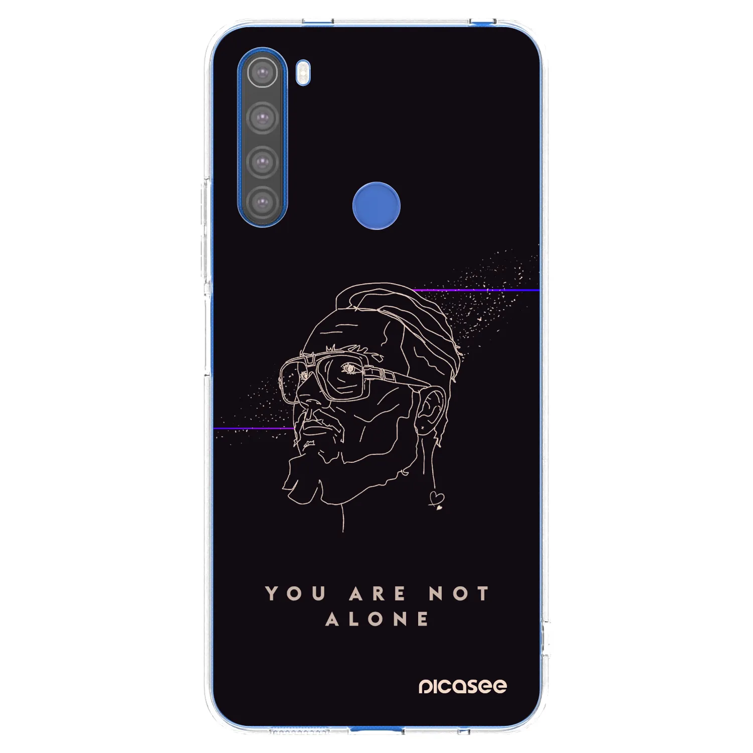 Silikónový prehľadný obal pre Xiaomi Redmi Note 8T - You are not alone