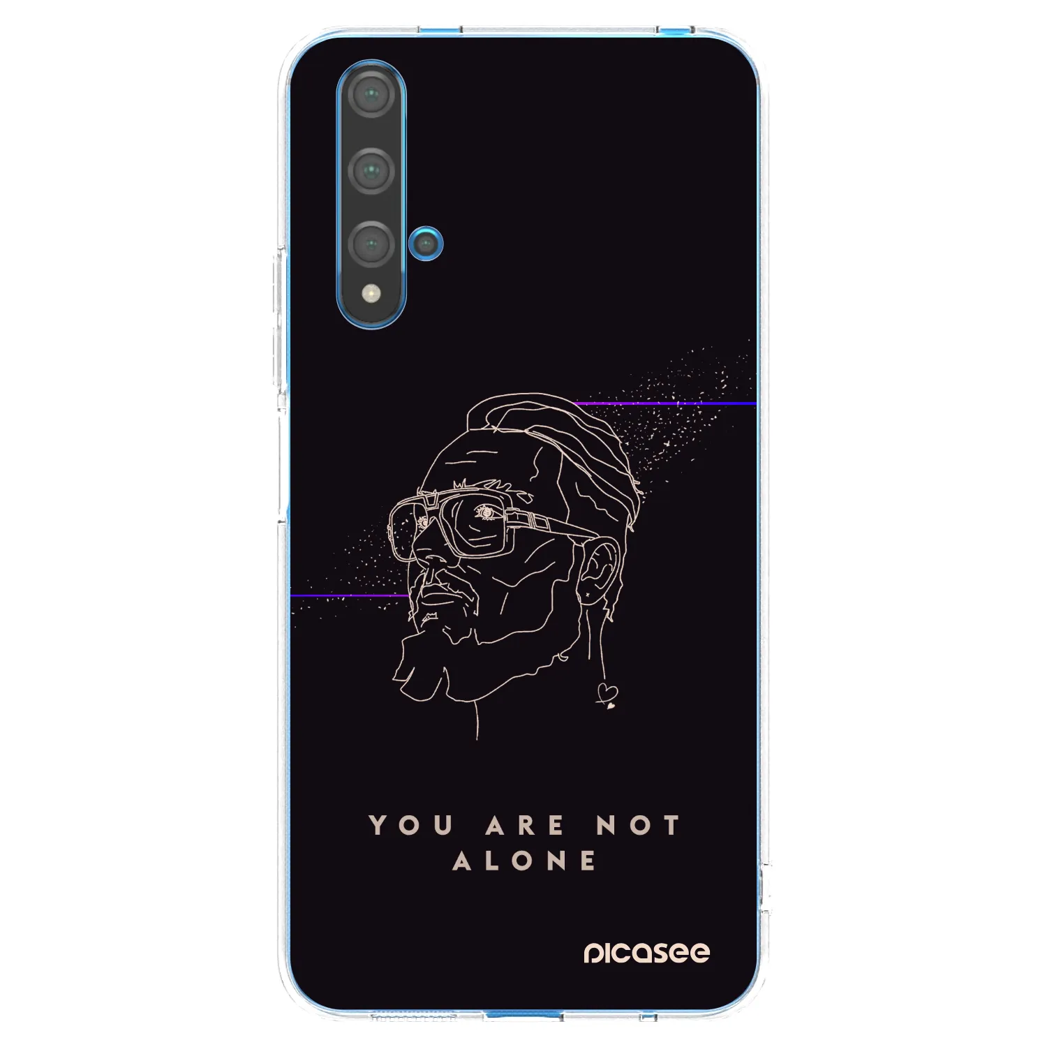 Picasee silikónový prehľadný obal pre Huawei Nova 5T - You are not alone