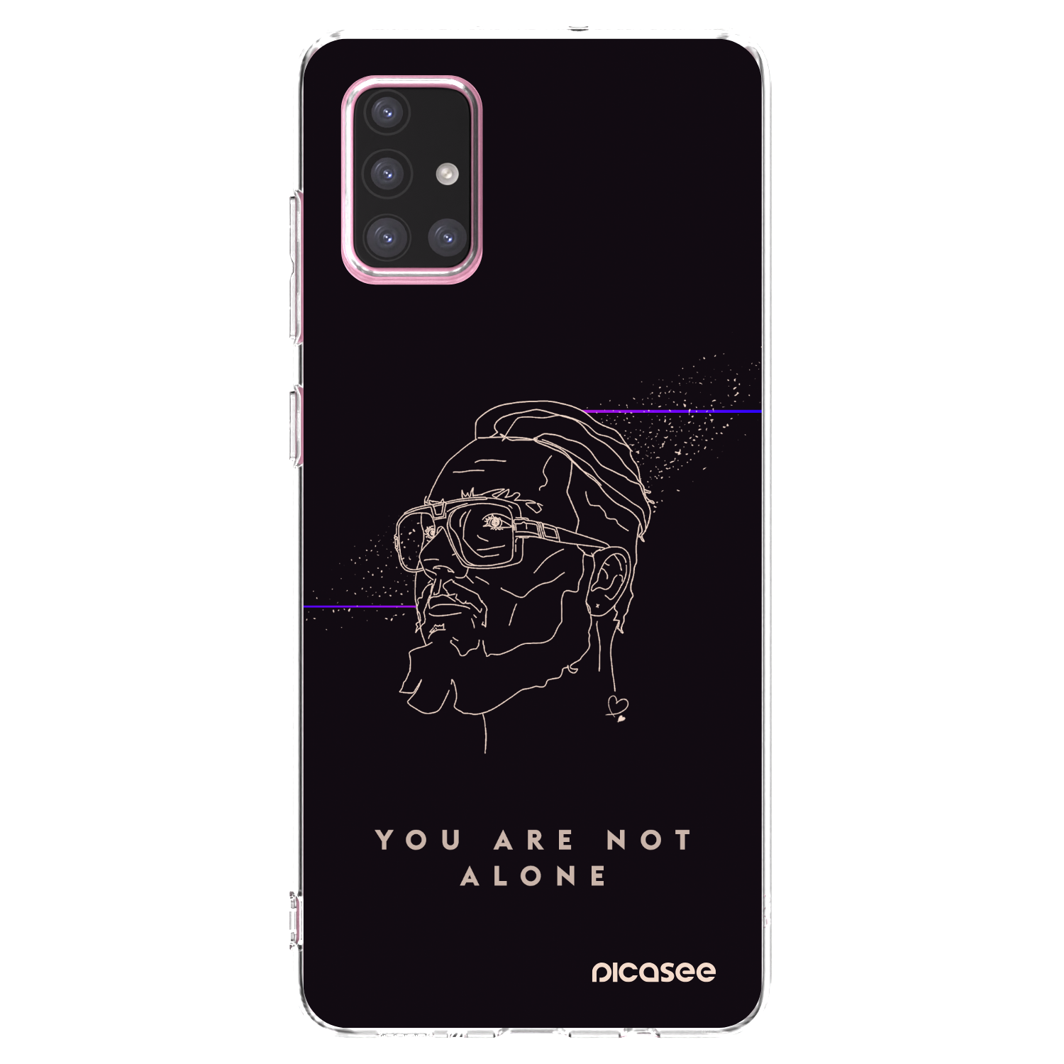 Picasee silikónový prehľadný obal pre Samsung Galaxy A71 A715F - You are not alone