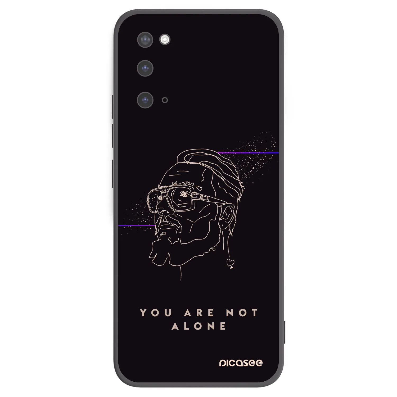 Picasee silikónový čierny obal pre Samsung Galaxy S20 G980F - You are not alone