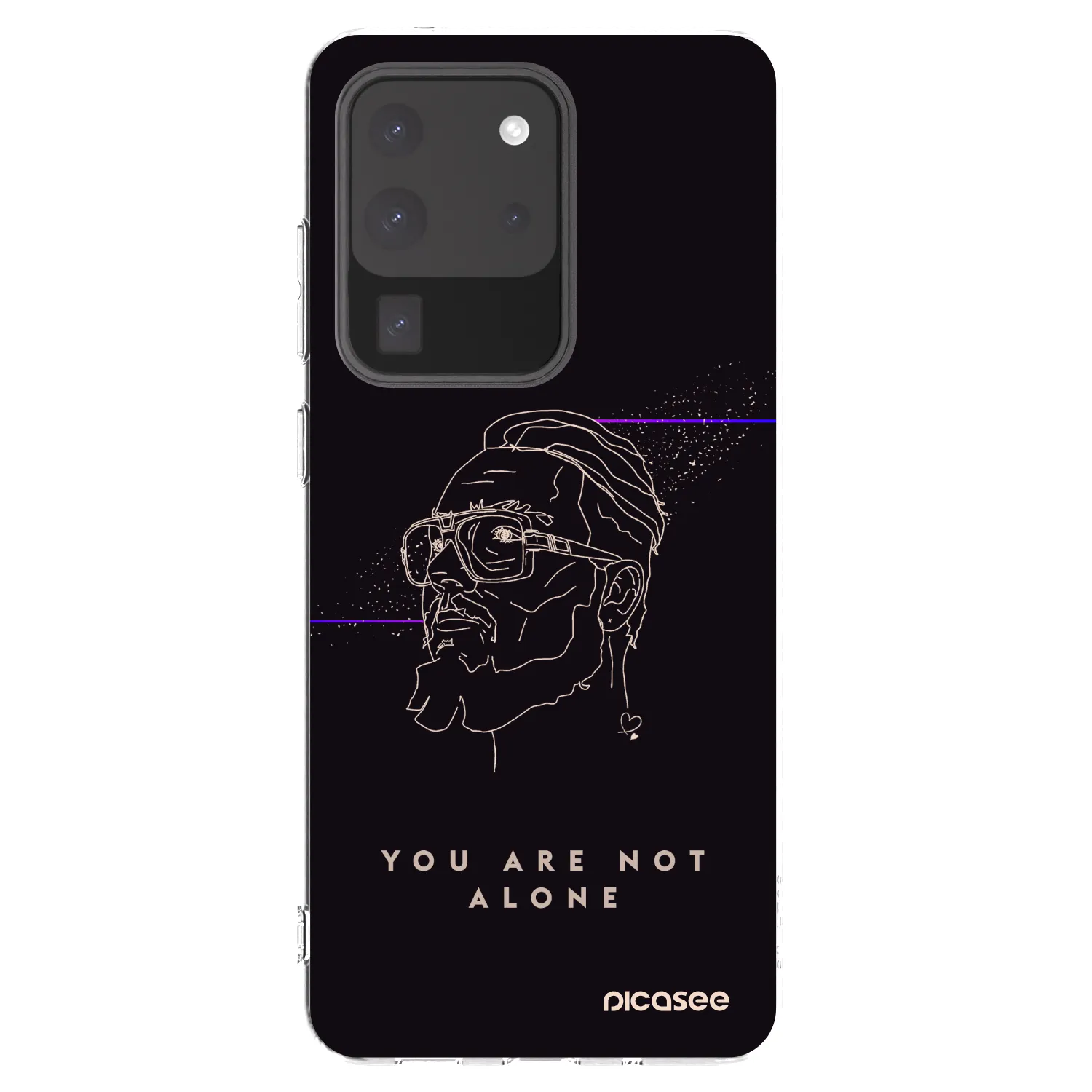 Picasee silikónový prehľadný obal pre Samsung Galaxy S20 Ultra 5G G988F - You are not alone