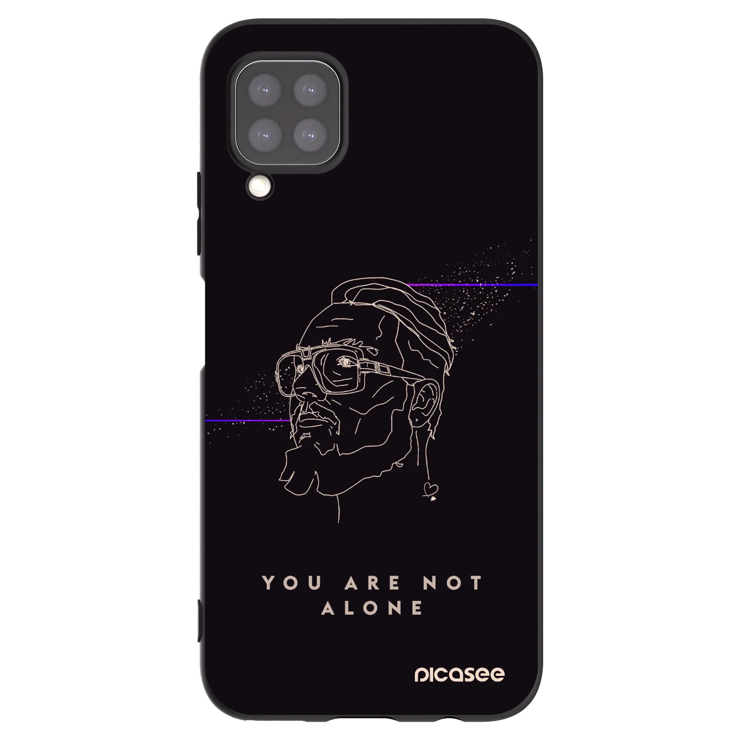 Picasee silikónový čierny obal pre Huawei P40 Lite - You are not alone
