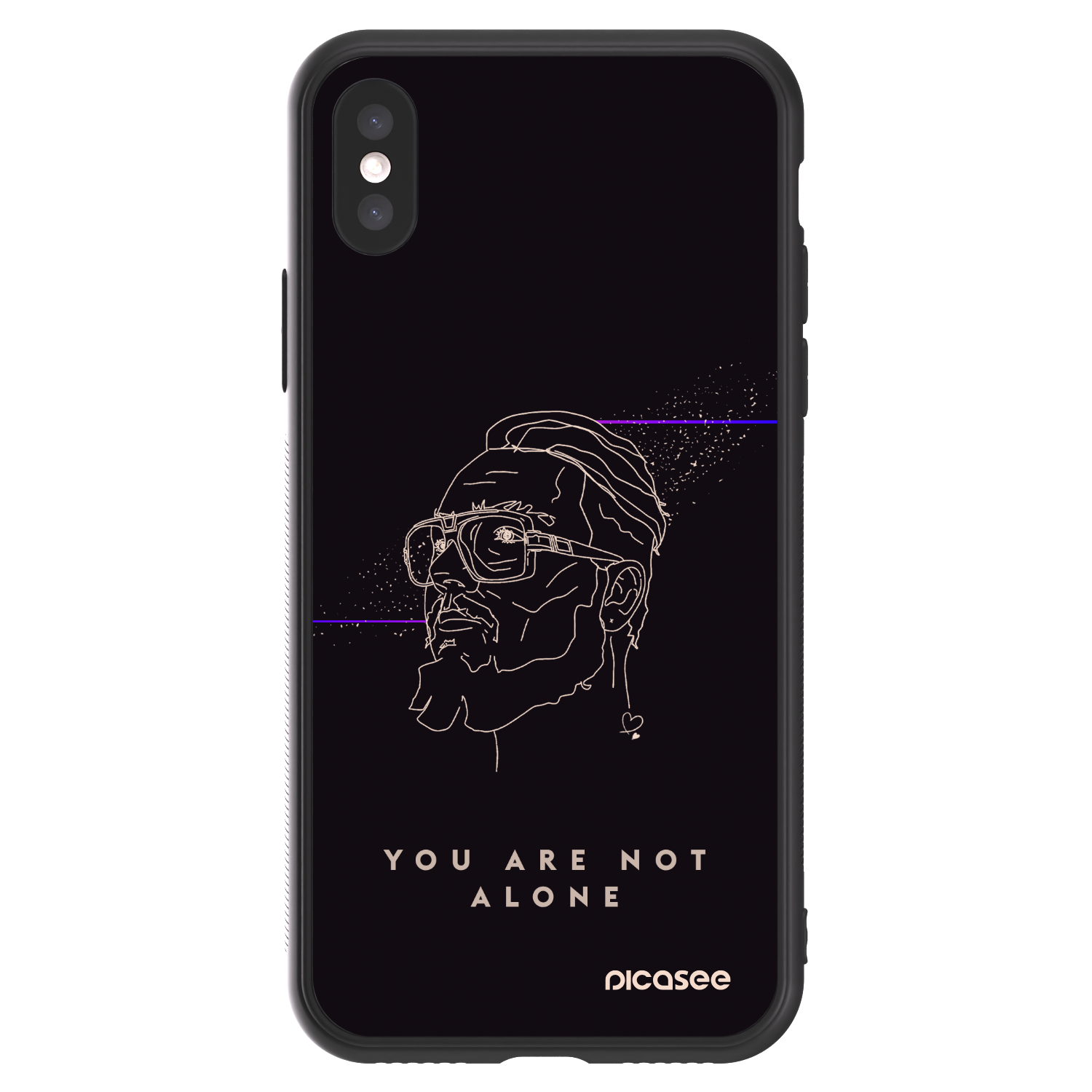 Picasee ULTIMATE CASE pro Apple iPhone X/XS - You are not alone