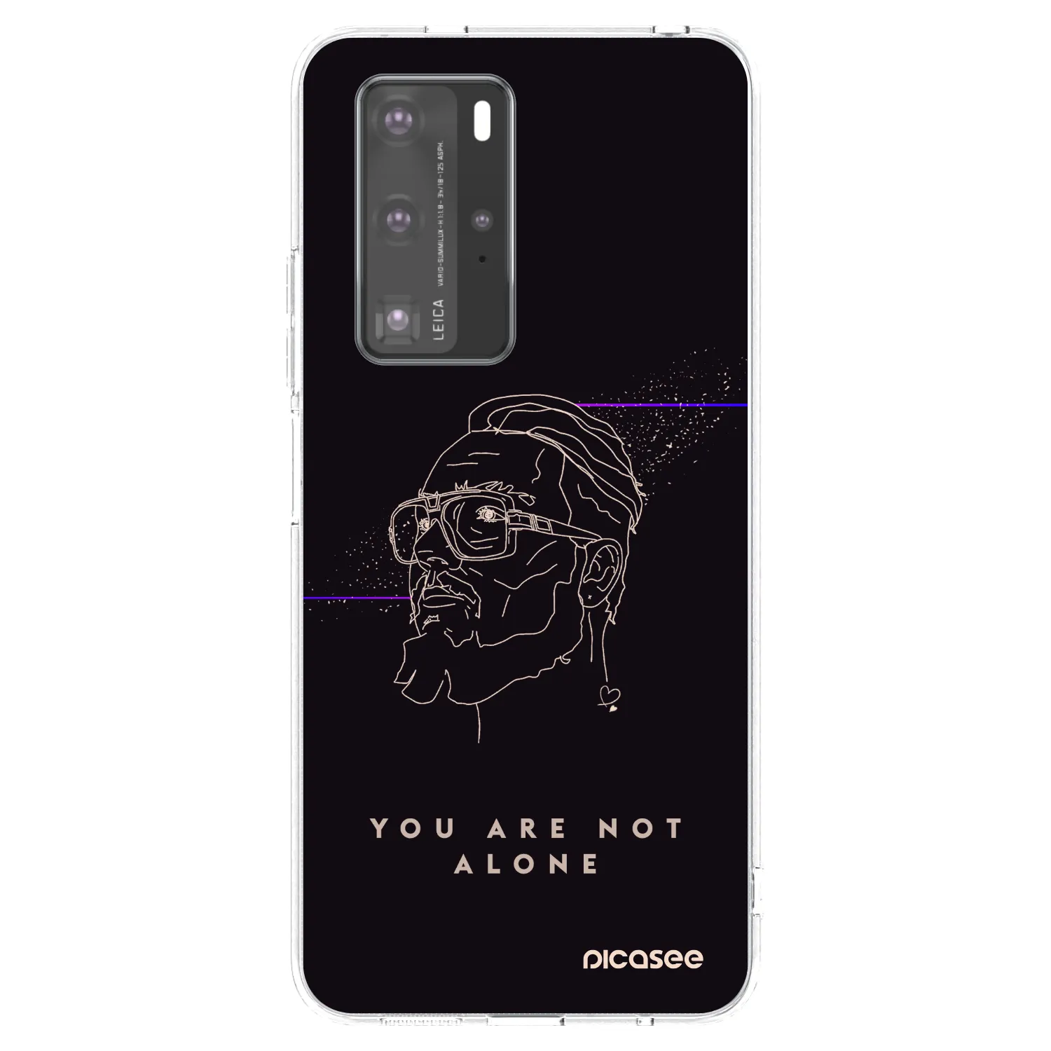 Picasee silikónový prehľadný obal pre Huawei P40 Pro - You are not alone