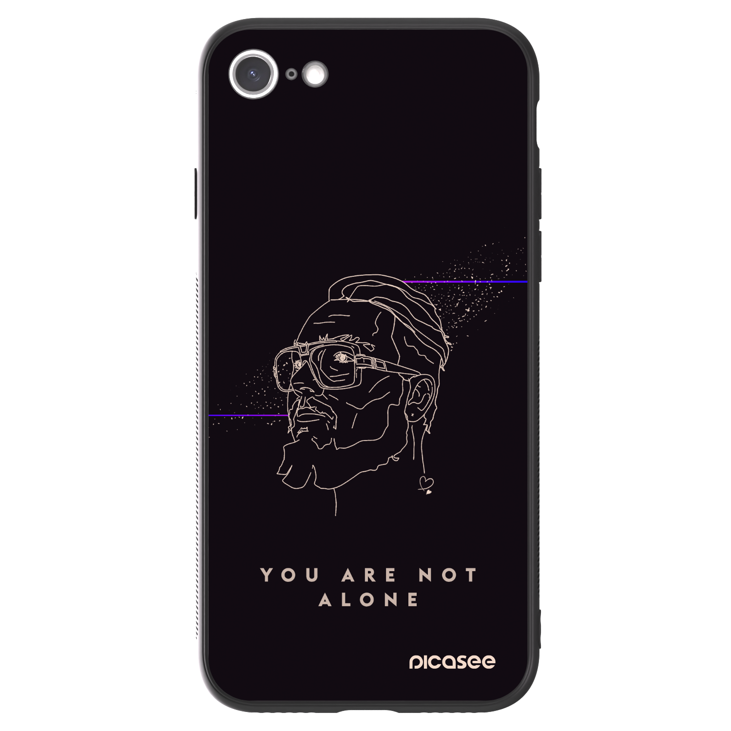 Picasee ULTIMATE CASE pro Apple iPhone 7 - You are not alone
