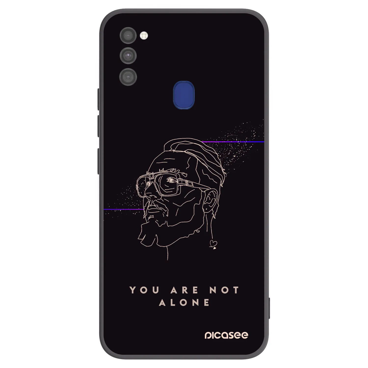 Picasee silikónový čierny obal pre Samsung Galaxy M21 M215F - You are not alone