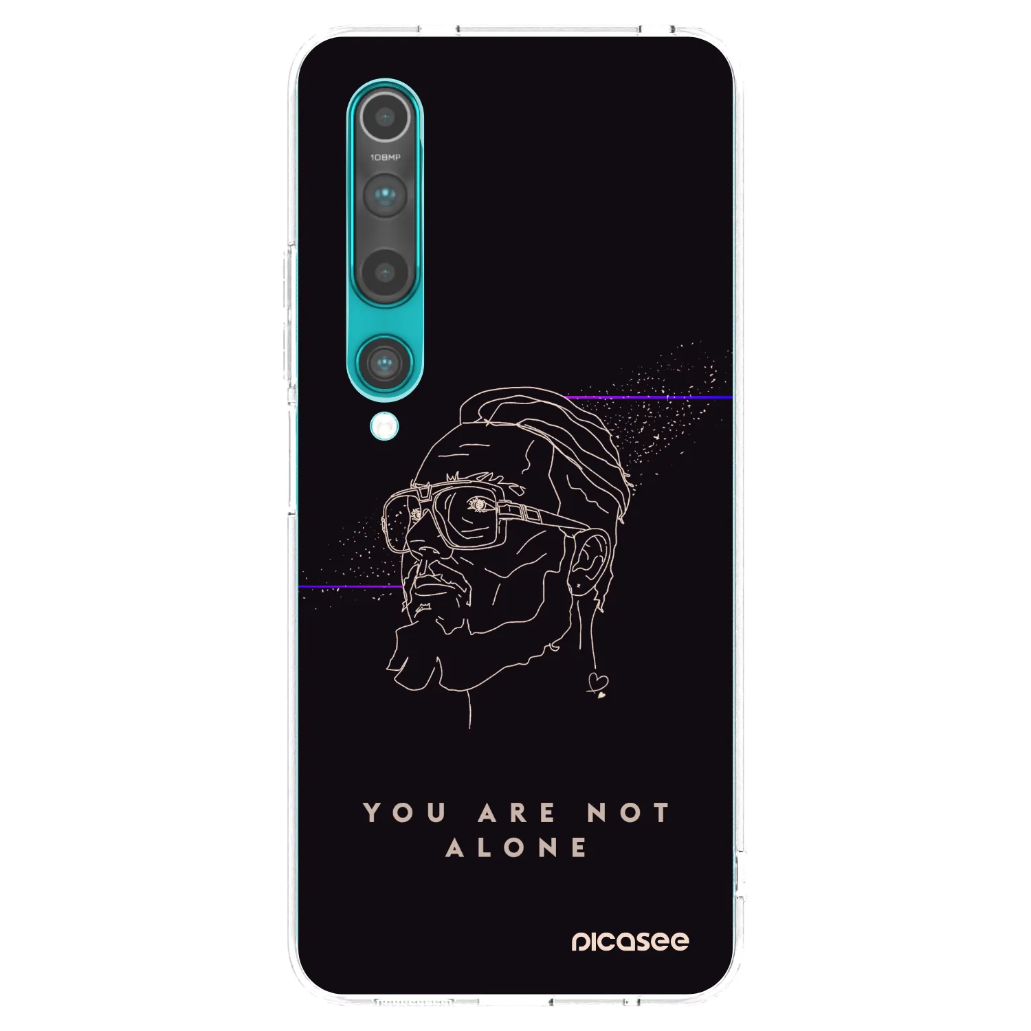 Picasee silikónový prehľadný obal pre Xiaomi Mi 10 - You are not alone