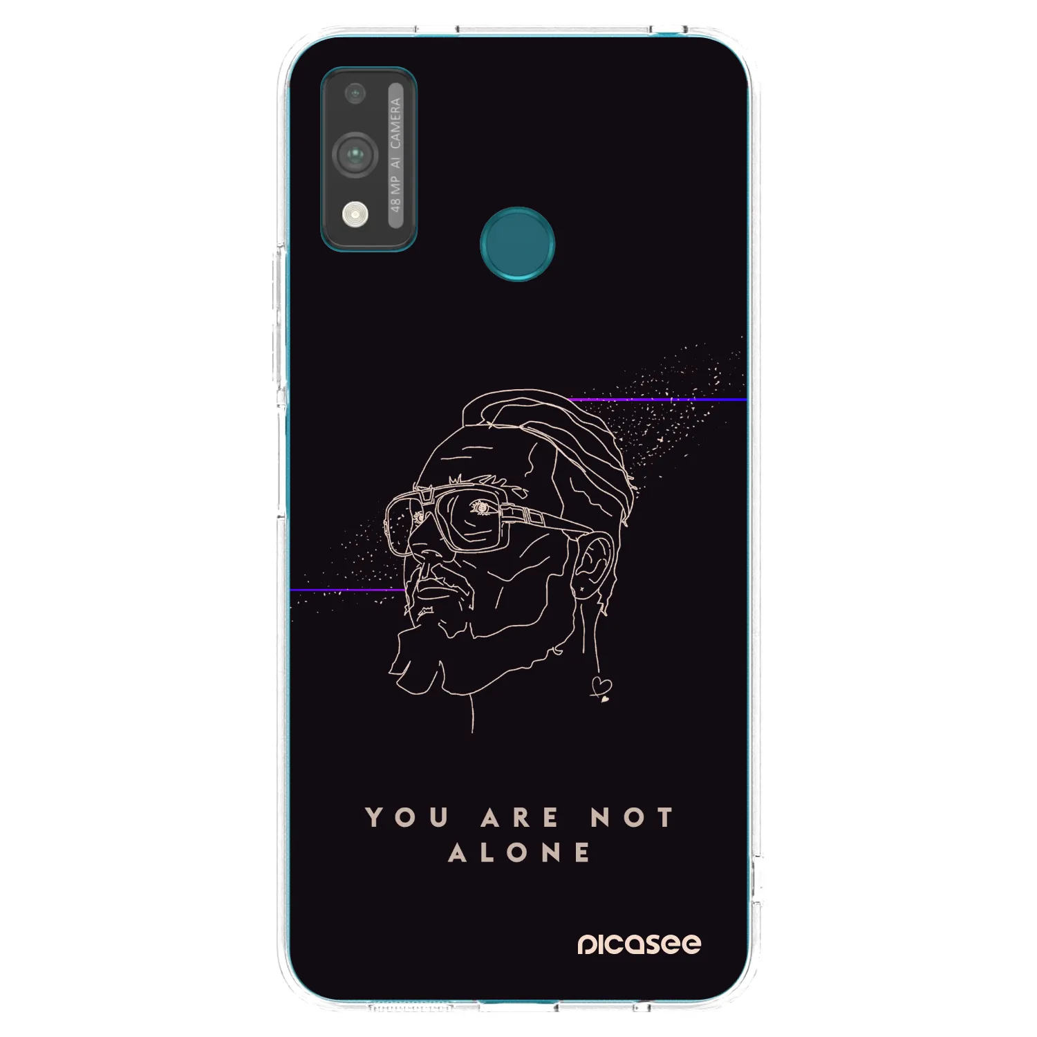 Picasee silikónový prehľadný obal pre Honor 9X Lite - You are not alone