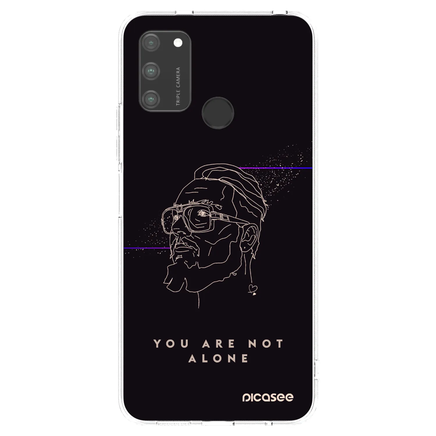 Picasee silikónový prehľadný obal pre Honor 9A - You are not alone