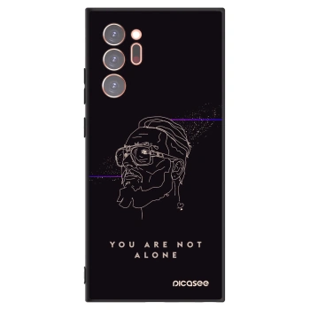 Picasee silikónový čierny obal pre Samsung Galaxy Note 20 Ultra - You are not alone