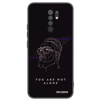 Picasee silikónový čierny obal pre Xiaomi Redmi 9 - You are not alone