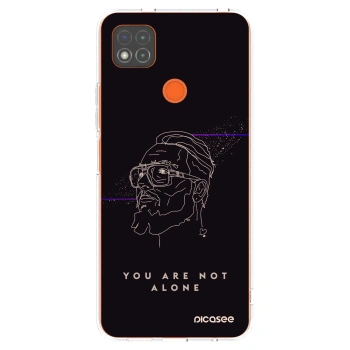 Picasee silikónový prehľadný obal pre Xiaomi Redmi 9C - You are not alone