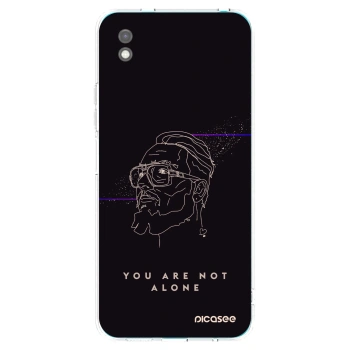 Picasee silikónový čierny obal pre Xiaomi Redmi 9A - You are not alone