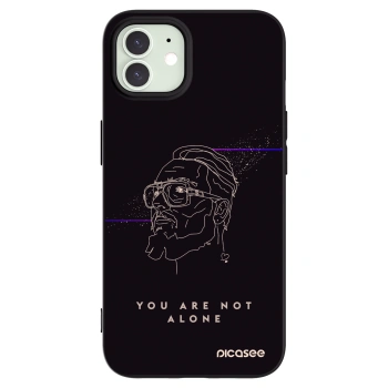 Picasee silikónový čierny obal pre Apple iPhone 12 - You are not alone