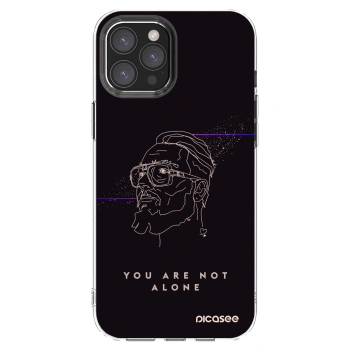 Picasee silikónový prehľadný obal pre Apple iPhone 12 Pro Max - You are not alone