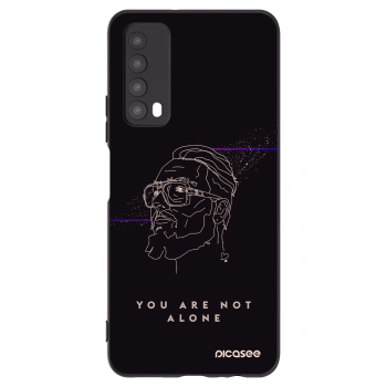Picasee silikónový čierny obal pre Huawei P Smart 2021 - You are not alone