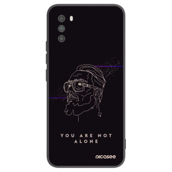 Picasee silikónový čierny obal pre Xiaomi Poco M3 - You are not alone