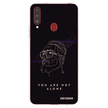Picasee silikónový prehľadný obal pre Samsung Galaxy A20s - You are not alone