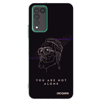 Picasee silikónový prehľadný obal pre Honor 10X Lite - You are not alone