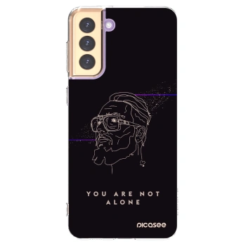 Picasee silikónový prehľadný obal pre Samsung Galaxy S21+ 5G G996F - You are not alone