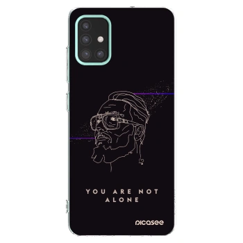 Picasee silikónový prehľadný obal pre Samsung Galaxy M31s - You are not alone