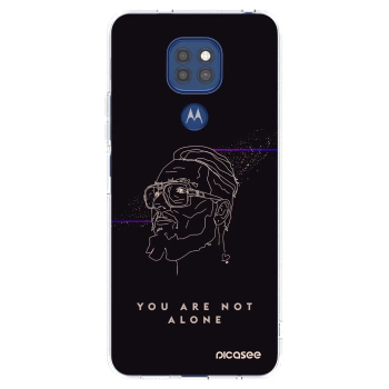 Picasee silikónový prehľadný obal pre Motorola Moto G9 Play - You are not alone