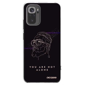 Picasee silikónový prehľadný obal pre Xiaomi Redmi Note 10 - You are not alone