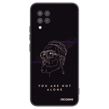 Picasee silikónový čierny obal pre Samsung Galaxy A42 A426B - You are not alone