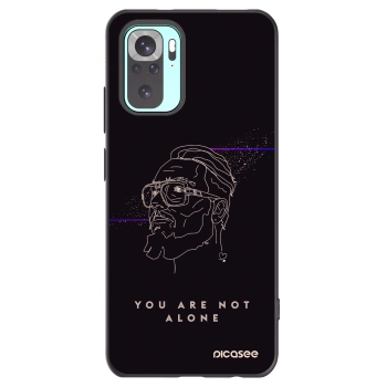 Picasee silikónový čierny obal pre Xiaomi Redmi Note 10 Pro - You are not alone