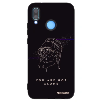 Picasee silikónový čierny obal pre Huawei P20 Lite - You are not alone