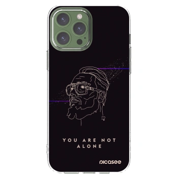 Picasee silikónový prehľadný obal pre Apple iPhone 13 Pro Max - You are not alone