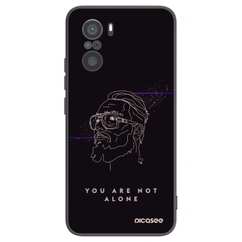 Picasee silikónový čierny obal pre Xiaomi Poco F3 - You are not alone