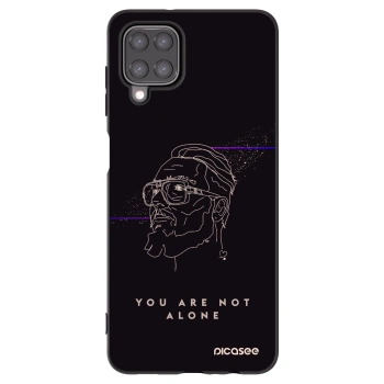 Picasee silikónový čierny obal pre Samsung Galaxy M12 M127F - You are not alone