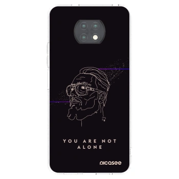 Picasee silikónový prehľadný obal pre Xiaomi Redmi Note 9T - You are not alone