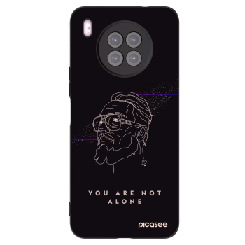 Picasee silikónový čierny obal pre Huawei Nova 8i - You are not alone