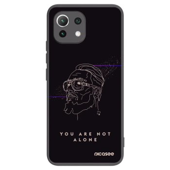 Picasee silikónový čierny obal pre Xiaomi 11 Lite 5G NE - You are not alone