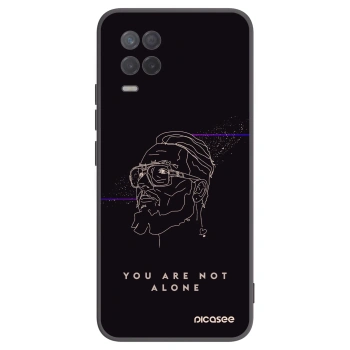 Picasee silikónový čierny obal pre Realme 8 5G - You are not alone