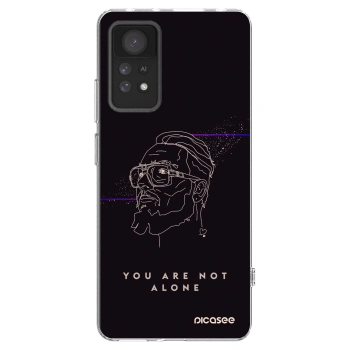 Picasee silikónový prehľadný obal pre Xiaomi Redmi Note 11 Pro - You are not alone