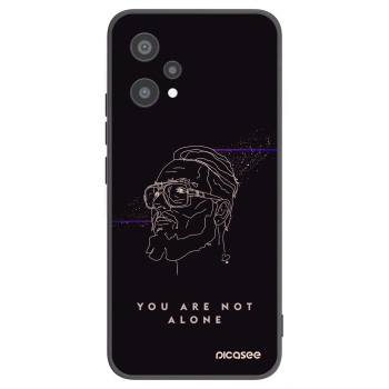 Picasee silikónový čierny obal pre Realme 9 Pro 5G - You are not alone